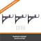 Kenney Mfg Kenney Birkin 3/4" Fast Fit Easy Install Decorative Window Curtain Rod, 42-120", Oil Rubbed Bronze KN80802NP - alternate 7